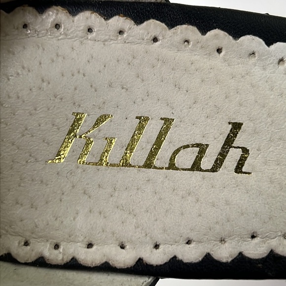 Killah Leather Wedges  with Floral Appliques - Picture 8 of 11